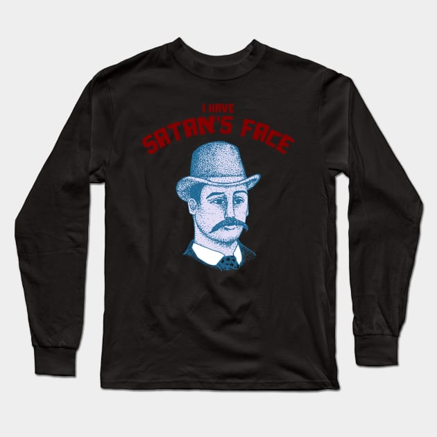 Holmes - Satan's Face Long Sleeve T-Shirt by AlinaPlesia